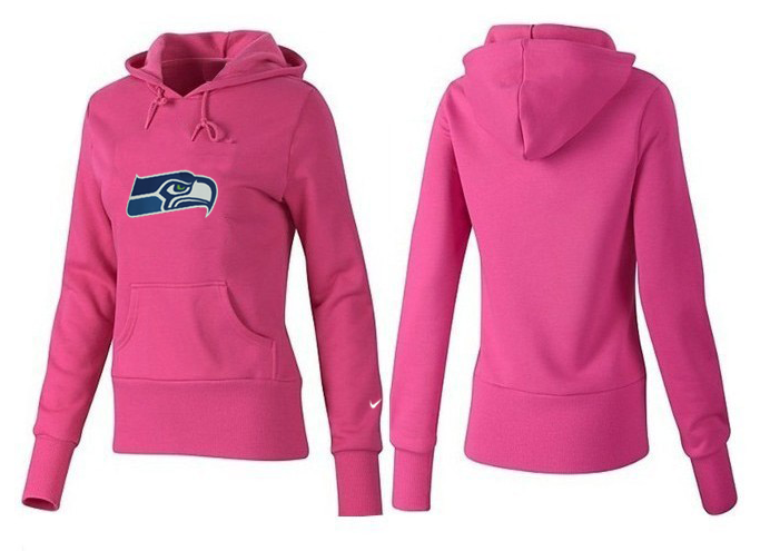 Nike Seahawks Team Logo Pink Women Pullover Hoodies 05.png