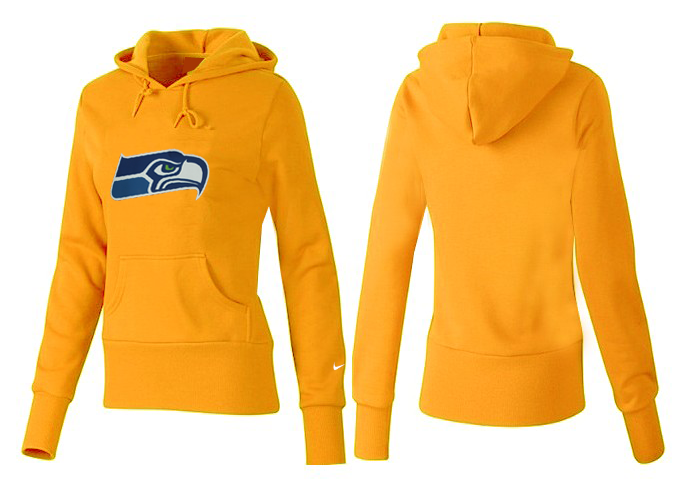 Nike Seahawks Team Logo Yellow Women Pullover Hoodies 01.png