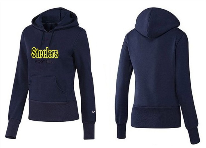 Nike Steelers Team Logo D.Blue Women Pullover Hoodies 02 Nike Steelers Team Logo D.Blue Women Pullover Hoodies 02