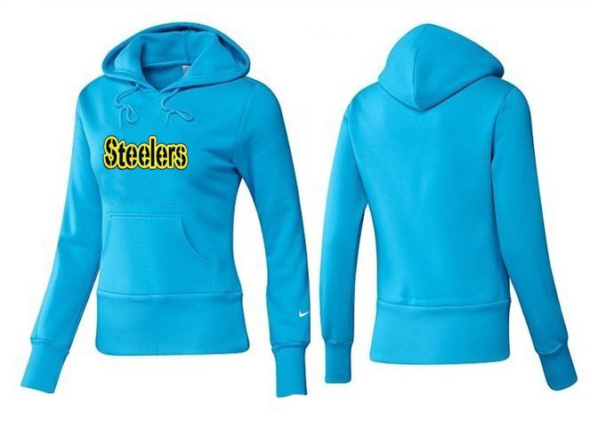 Nike Steelers Team Logo L.Blue Women Pullover Hoodies 01 Nike Steelers Team Logo L.Blue Women Pullover Hoodies 01