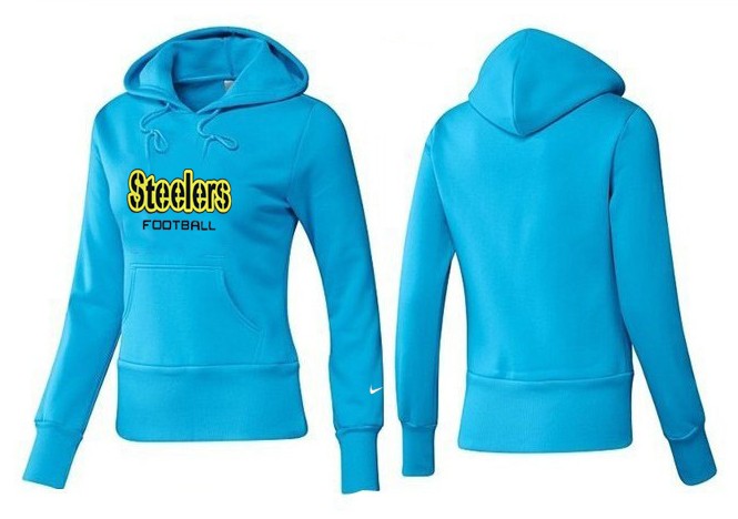 Nike Steelers Team Logo L.Blue Women Pullover Hoodies 02 Nike Steelers Team Logo L.Blue Women Pullover Hoodies 02
