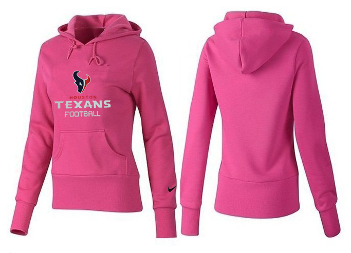 Nike Texans Team Logo Pink Women Pullover Hoodies 02.png