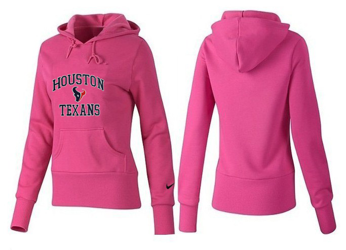 Nike Texans Team Logo Pink Women Pullover Hoodies 03.png
