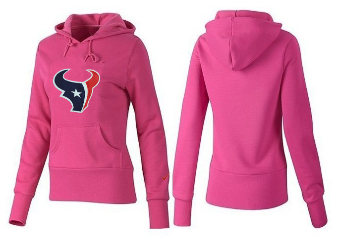 Nike Texans Team Logo Pink Women Pullover Hoodies 04.png