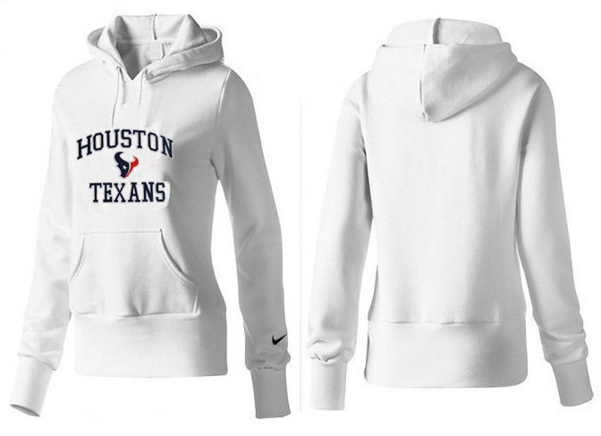 Nike Texans Team Logo White Women Pullover Hoodies 01.png