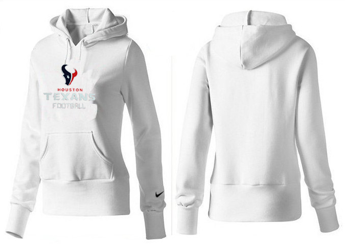 Nike Texans Team Logo White Women Pullover Hoodies 03.png