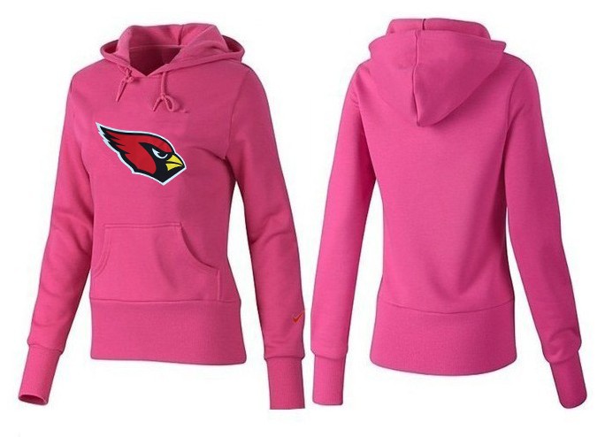 Nike Cardinals Team Logo Pink Women Pullover Hoodies 01