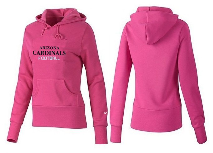 Nike Cardinals Team Logo Pink Women Pullover Hoodies 04