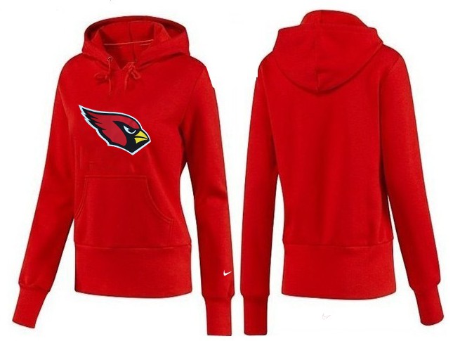 Nike Cardinals Team Logo Red Women Pullover Hoodies 02
