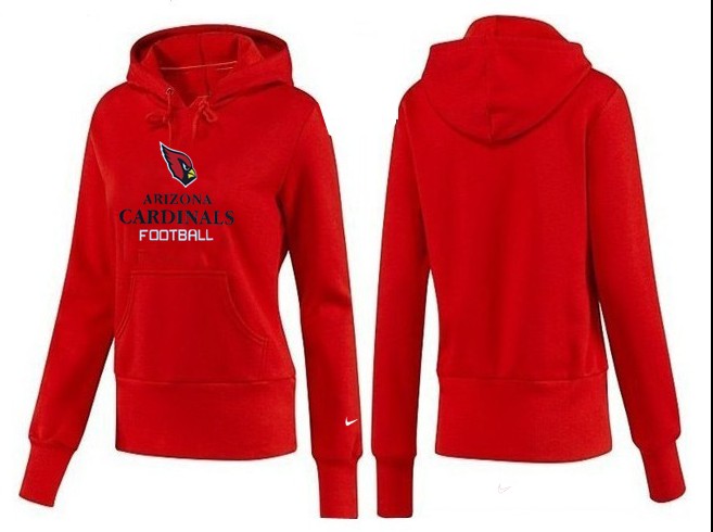 Nike Cardinals Team Logo Red Women Pullover Hoodies 03