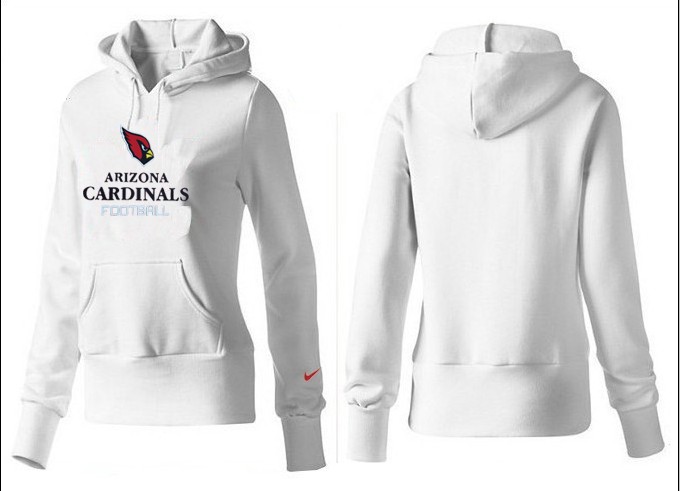Nike Cardinals Team Logo White Women Pullover Hoodies 03