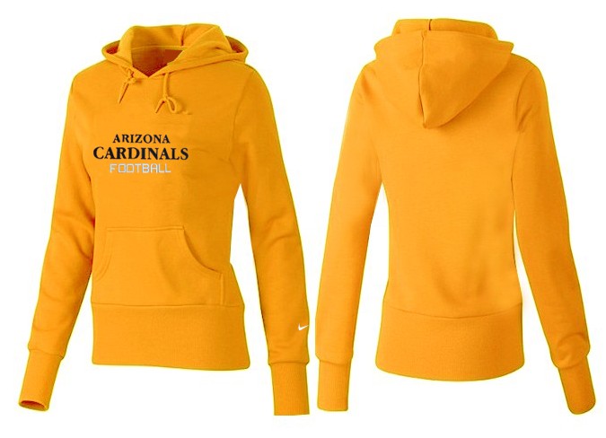 Nike Cardinals Team Logo Yellow Women Pullover Hoodies 04