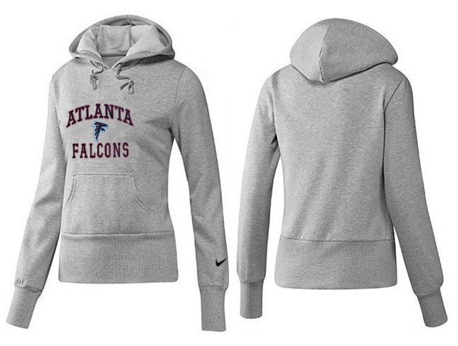 Nike Falcons Team Logo Grey Women Pullover Hoodies 03