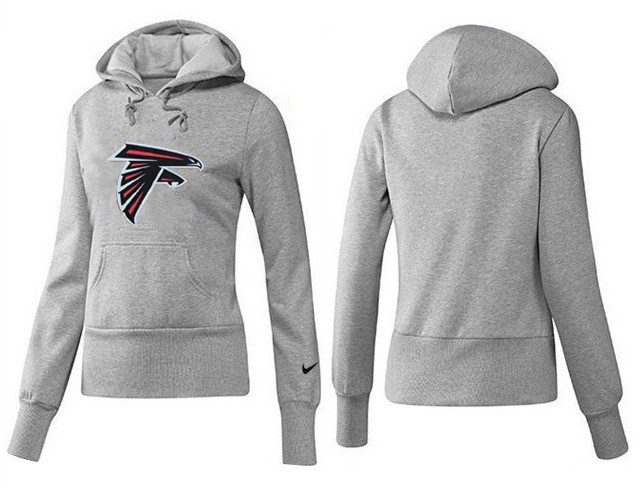 Nike Falcons Team Logo Grey Women Pullover Hoodies 04