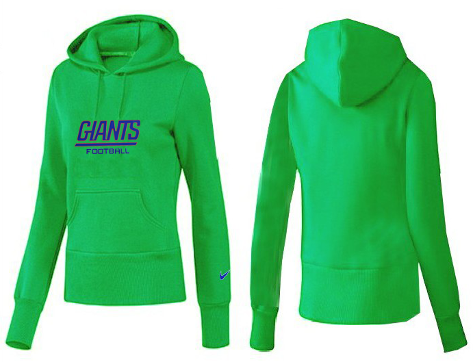 Nike Giants Team Logo Green Women Pullover Hoodies 01.png