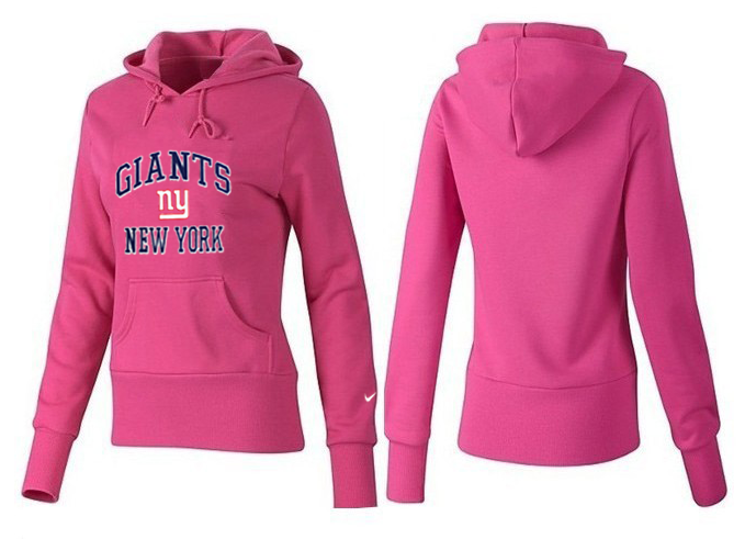 Nike Giants Team Logo Pink Women Pullover Hoodies 03.png