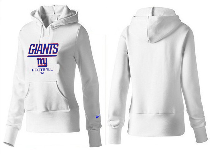 Nike Giants Team Logo White Women Pullover Hoodies 04.png