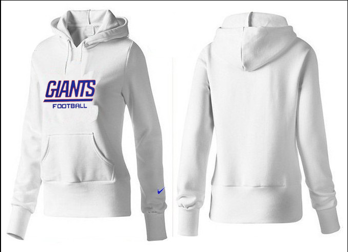 Nike Giants Team Logo White Women Pullover Hoodies 05.png