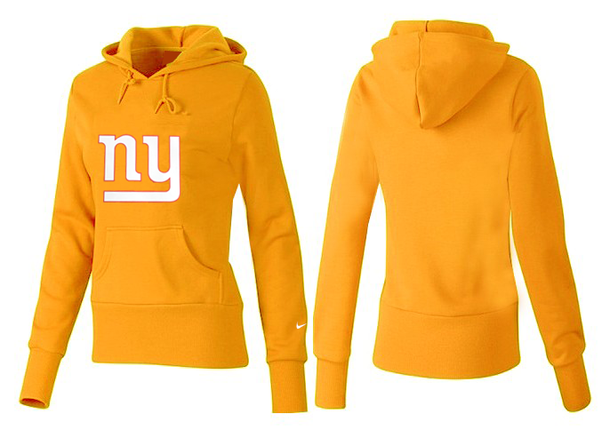 Nike Giants Team Logo Yellow Women Pullover Hoodies 01.png - Click Image to Close