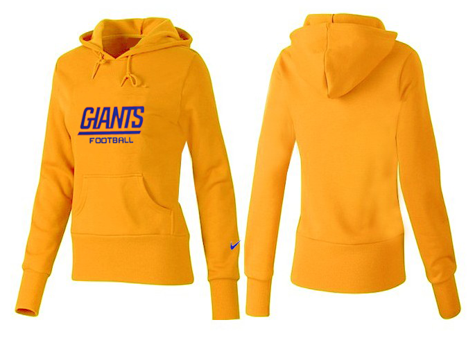 Nike Giants Team Logo Yellow Women Pullover Hoodies 05.png