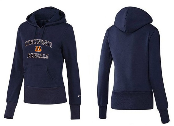 Nike Bengals Team Logo D.Blue Women Pullover Hoodies 03 - Click Image to Close