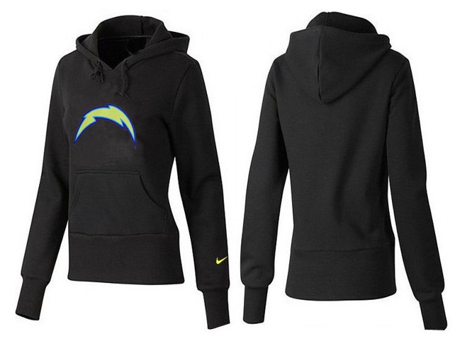 Nike Chargers Team Logo Black Women Pullover Hoodies 01 - Click Image to Close