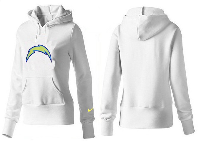 Nike Chargers Team Logo White Women Pullover Hoodies 01