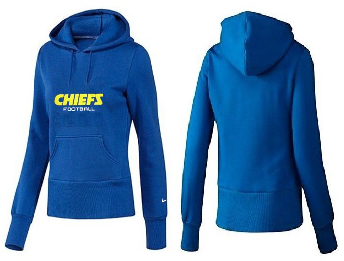 Nike Chiefs Team Logo Blue Women Pullover Hoodies 01