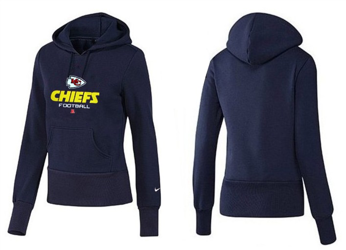 Nike Chiefs Team Logo D.Blue Women Pullover Hoodies 03 - Click Image to Close