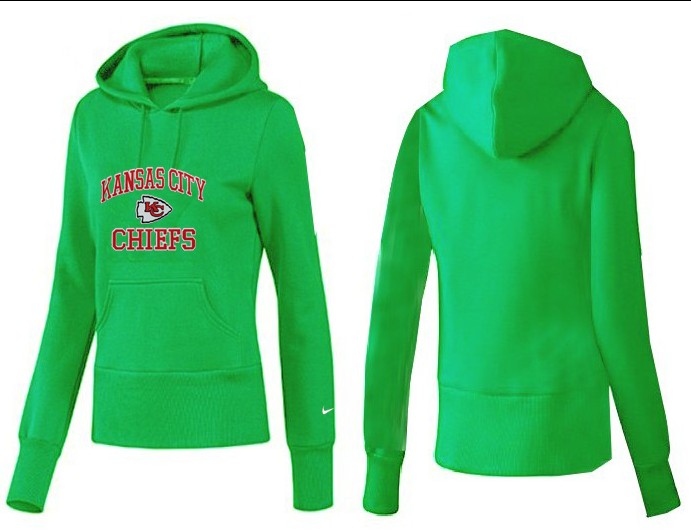 Nike Chiefs Team Logo Green Women Pullover Hoodies 01