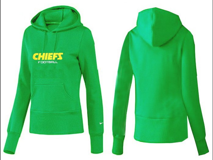 Nike Chiefs Team Logo Green Women Pullover Hoodies 02