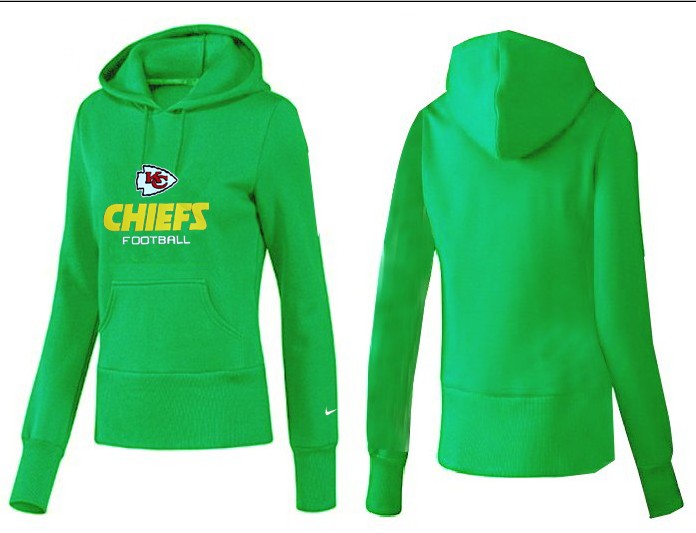 Nike Chiefs Team Logo Green Women Pullover Hoodies 03