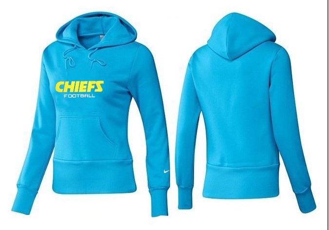 Nike Chiefs Team Logo L.Blue Women Pullover Hoodies 01