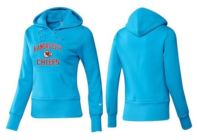 Nike Chiefs Team Logo L.Blue Women Pullover Hoodies 03