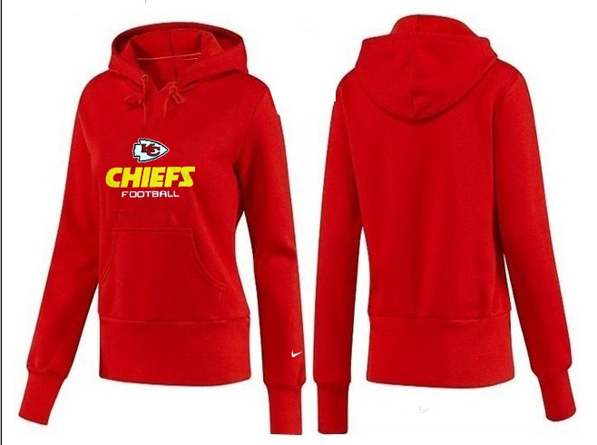 Nike Chiefs Team Logo Red Women Pullover Hoodies 01