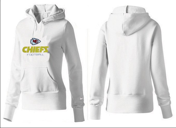 Nike Chiefs Team Logo White Women Pullover Hoodies 02