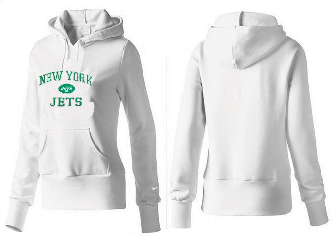 Nike Jets Team Logo White Women Pullover Hoodies 03