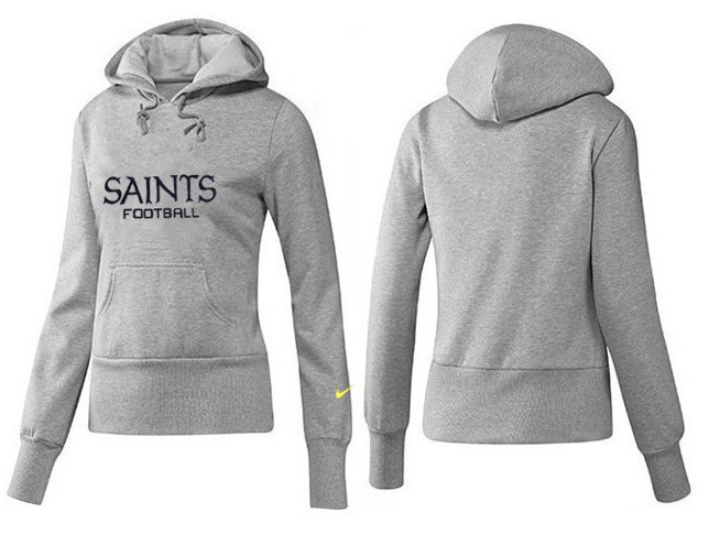 Nike Saints Team Logo Grey Women Pullover Hoodies 04