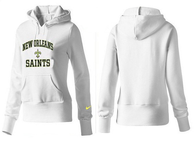 Nike Saints Team Logo White Women Pullover Hoodies 02