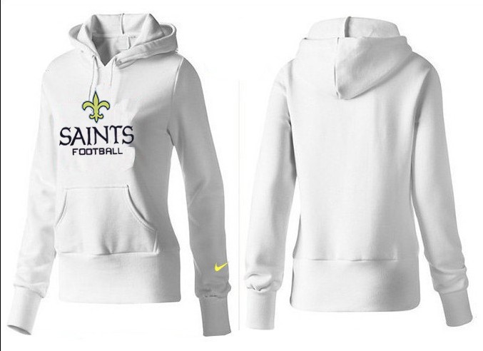 Nike Saints Team Logo White Women Pullover Hoodies 03