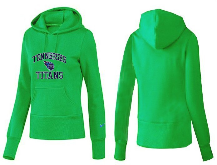 Nike Titans Team Logo Green Women Pullover Hoodies 02