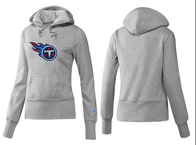 Nike Titans Team Logo Grey Women Pullover Hoodies 01