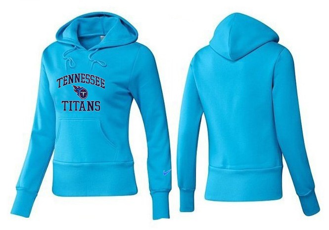 Nike Titans Team Logo L.Blue Women Pullover Hoodies 02