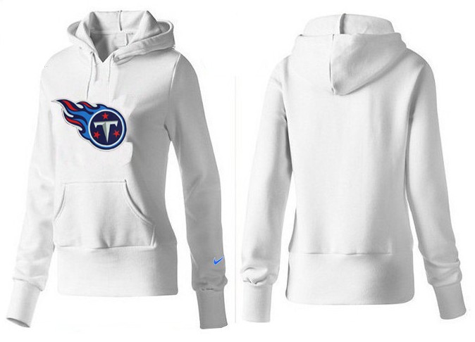 Nike Titans Team Logo White Women Pullover Hoodies 02
