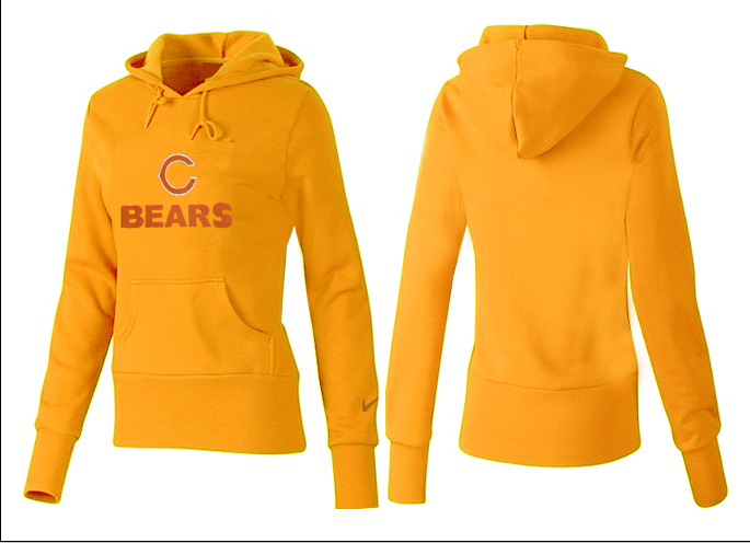 Nike Bears Team Logo Yellow Women Pullover Hoodies 04.png