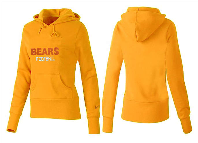 Nike Bears Team Logo Yellow Women Pullover Hoodies 05.png