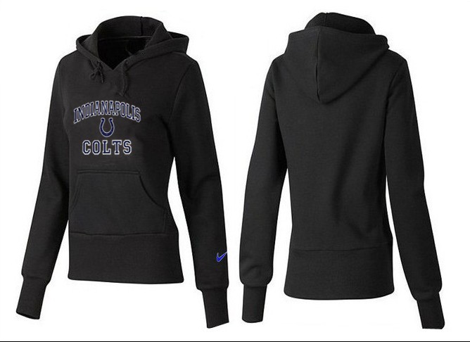 Nike Colts Team Logo Black Women Pullover Hoodies 03