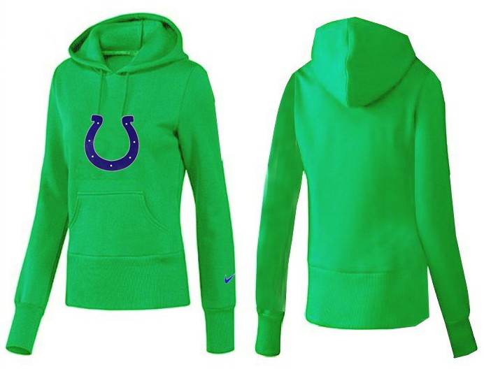 Nike Colts Team Logo Green Women Pullover Hoodies 01