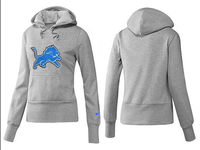 Nike Lions Team Logo Grey Women Pullover Hoodies 01.png - Click Image to Close