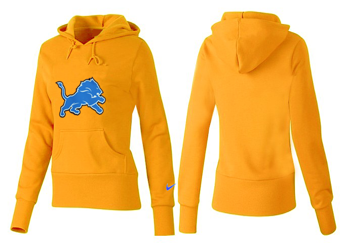 Nike Lions Team Logo Yellow Women Pullover Hoodies 01.png
